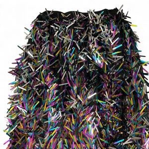 SHEIN Iridescent Fringe Sequined Skirt